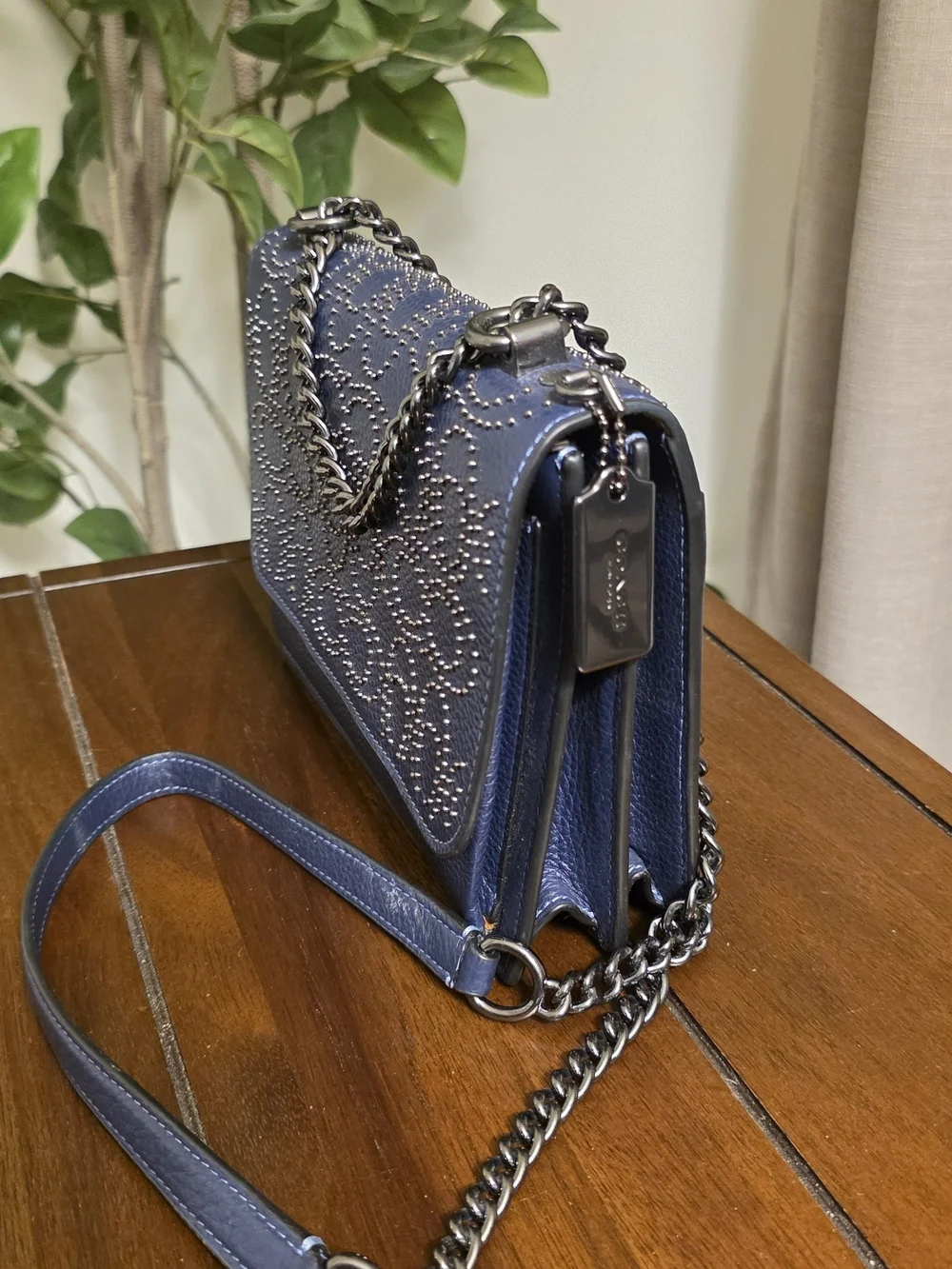 Coach Klare Navy Stud Crossbody or Shoulder Bag